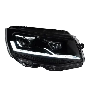 For Caravelle Headlight Assembly Metawer T6 Modified LED Projector Headlights with Sequential Turn Signals 12V