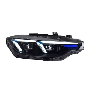 For Dedicated to 13 19 for 3 Series 12V Full LED Headlight Assembly F30 F35 Modified Running Water Steering Bifocal Lens
