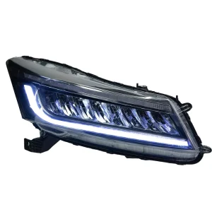 For Eighth generation Accord G8 12V 30W LED Headlight Assembly Retrofit Signal Light Wing shaped Styling Upgrade