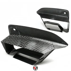 For F90 M5 Real Dry Carbon Fiber Fog Light Surrounds Add-on OEM Perfect Fitment Front Bumper Fog Lamp Frame Overlay