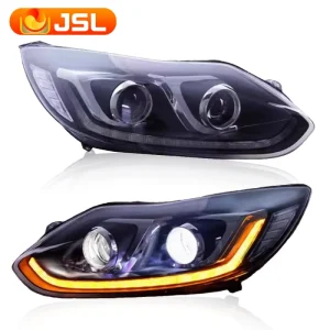 For Ford Focus MK3 Headlight Modification LED Car Accessory Headlight Assembly DRL Headlight Haed Light Projector