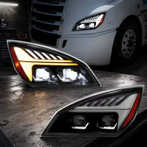 For Freightliner Cascadia LED Headlight Assembly Truck Headlamp Automotive Lighting Parts Direct Fit