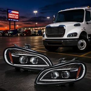 For Freightliner M2 LED Headlight Assembly Truck Headlamp High Low Beam Automotive Lighting Parts Direct Fit