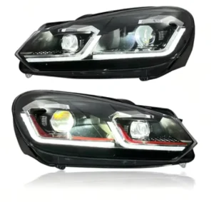 For Golf 6 Mk6 New Plug and Play 6000K LED Headlamp Assembly 12V 6000 Lumens Retrofit Car Accessories