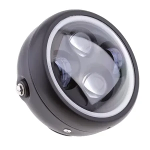 For Harley Angel Eye LED Front Lamp Retro Modified CG125 GN125 Motorcycles Headlight Turn Motorcycling Lighting Systems