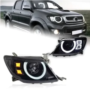 For Hilux VIGO LED Headlight 12V 55W New IP67 Waterproof DRL Turn Signal High Quality Plug and Play Auto