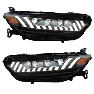 For Honda Accord Inspire RS Style LED Triple Lens Projector With Dynamic Auto Headlight Assembly Front Lamp Upgrade