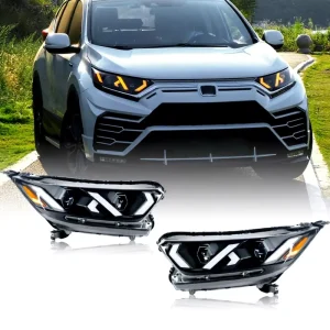 For Honda CRV Plug and Play Upgrade Headlamp Daytime Running Lights DRL LED Headlight Assembly