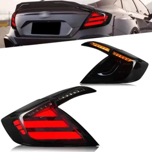 For Honda Civic 10th Gen Rear Tail Lamps Car Accessories LED Lights Tail Light Assembly DRL Sequential Turn Brake Lamp