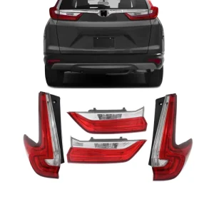 For Honda for CR V Tail Light Set Halogen Xenon Outer and Inner Lamps Left and Right Side