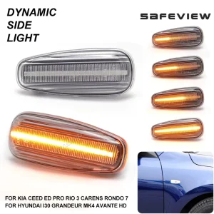 For Hyundai I30 CW Grandeur TG Avante Elantra Touring KIA Ceed Blink Indicator Lamp Sequential Side Marker Turn Signal Light