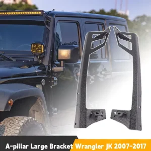 For Jeep Wrangler JK Roof Bar Light Mounts 50 inch 52 inch with Small A pillar Windshield Frame Mounting Brackets