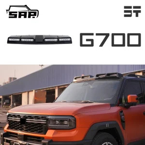 For Jetour G700 LED Roof Light Bar 4-Lens High Power Off-road Spotlight Roof Spoiler Driving Light SUV Accessories