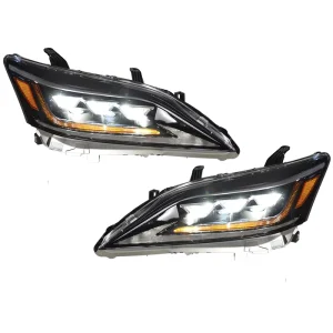 For Lexus ES240 ES350 Modern Retrofit Triple Beam Matrix Projector Turn Signal Animation Car LED Headlamp Assembly