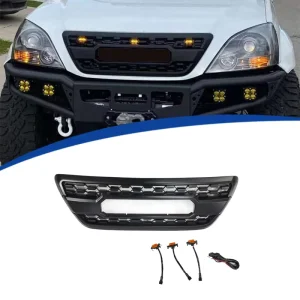 For Lexus GX470 TRD Style Front Grille Mesh ABS Radiator Grill Direct Replacement Upgrade Black Off Road Sporty Look