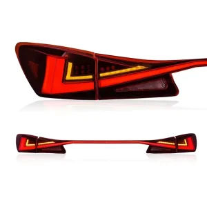 For Lexus IS250 IS300 LED Tail Light Assembly Dynamic Driving Lights Sequential Turn Signals Lights