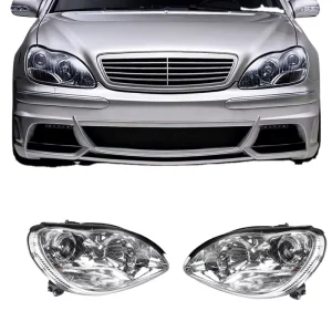 For Mercedes Benz W220 Driver Side Halogen Xenon Headlight S Class Automotive Parts 2208204361