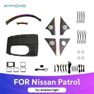 For Nissan Patrol and Armada LED Symphony Car Ambient Light 64 Color LED Lamp Colorful Eco Friendly Automotive Ambient Lighting