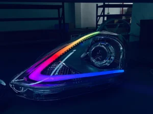 For Nissan Versa Headlight Assembly Upgrade Custom LED Projector Headlamps with Dynamic DRL Tuning Car Lights