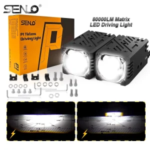 For P1 Plus High Power 80W 12V Aluminum Off Road LED Work Headlight with Combination Beam for Motor Car New