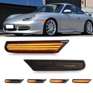 For Porsche Cayenne 996 911 Boxster 986 Dynamic Blinker Lamps Sequential Indicator Turn Signals Side Marker Lights