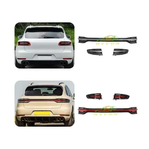 For Porsche Macan95B 95B.1 95B.2 95B.3 Upgrade Installation Through Style LED Smoked Rear Tail Lights Plug and Play