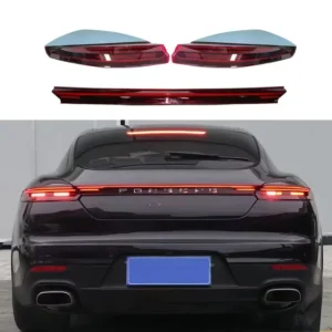 For Porsche Panamera 970 Taillights Upgraded with Red Lens LED Taillights New Condition 12V Voltage