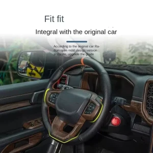 For Ranger Ranger T9 Modified Interior with Peach Wood Grain ABS Gear Frame Panel Handle