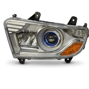 For Sany C18 Truck Headlight Assembly with DRL Blue Light HQ141601010090A0 Front Lamp for Heavy Duty Vehicle Parts Replacement