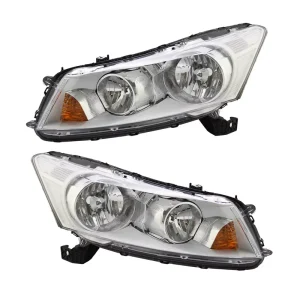 For Semi Assembly Headlight Original Car Model Honda Accord 08 12 Electroplating Transparent Side Reverse HA08 12V
