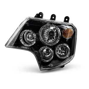 For Sinotruk Howo A7 Headlight Assembly with DRL WG9925720062 Black Housing Truck Front Lamp Auto Parts