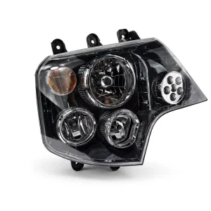 For Sinotruk Howo T7H Truck Full LED Laser Dual Lens Black Headlight Assembly WG9925720001 Heavy Duty Auto Lighting