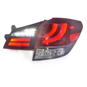 For Subaru Outback LED Taillight Strip Rear Light Red Black 2010-2013