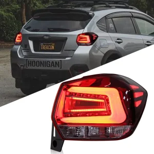 For Subaru XV 12 17 Modified LED Tail Light Assembly Clear Lens Red Reverse Brake Turn Signal Driving Lights New Condition