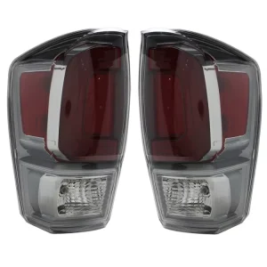 For Tacoma 16 22 Gray Electroplating Strip Taillight OE 81550 04210 81560 04210 12V Halogen Semi Assembly