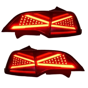 For Tesla Model 3 Model Y LED Tail Light Sequential Dynamic Turn Signal Smoked Rear Lamp Facelift Upgrade