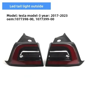 For Tesla Model 3 Taillights European spec Four pin US spec Three pin Rear Brake Lights OE 1077398 00 G 1077399 00 G