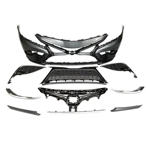For Toyota Camry XV70 8th Gen Facelift Upgrade Sport Style PP Material Front Bumper Grille Lower Lip Spoiler Body Kit
