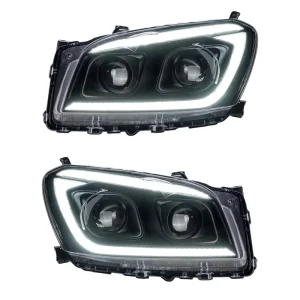 For Toyota RAV4 Full LED Headlamp Assembly Dual Beam Projector Len High Brightness Plug and Play Replacement Headlight