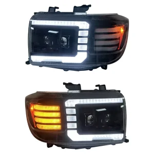 For Toytoa Land Cruiser Headlights LC75 70 71 FJ 75 Front Lights Upgrade LED Head Lamp 12V Headlamp DRL