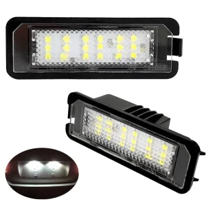For VW LED License Number Plate Light for VW Golf 4 5 6 Passat Polo CC Eos Rabbit New Beetle Seat Rear Licence Plate Light