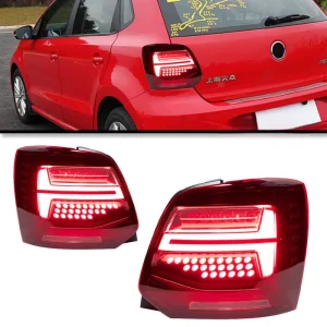 For VW Polo LED Tail Light Polo Rear Fog Brake Turn Signal Automotive AccessoriesTail Lamp