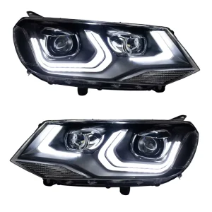 For VW Touareg High Configuration Style Dual Projector Lens Sequential Signal DRL Front Auto LED Headlamp Assembly
