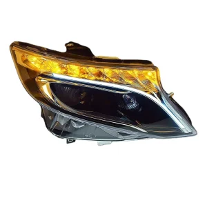 For Vito W447 Headlight Assembly Low-Profile Modification High-Profile Daytime Running Lights Flowing LED Headlights