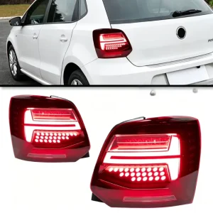 For Volkswagen Polo LED Tail Lights Polo 6R Tail Lights Drl Rear Stop Brake Tail Lights Car Accessories