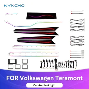 For Volkswagen Teramont Car Ambient Light Upgrade LED Multi Function Control Colorful Auto Interior Lighting LED Symphony