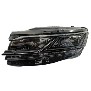 For Volkswagen Touareg High End Black Lined LED Matrix Headlights for OEM Repair Replacement and Modification Upgrading