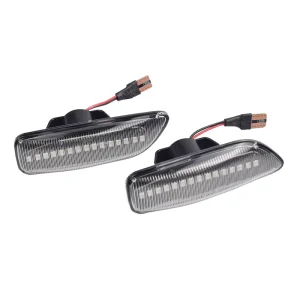 For Volvo S80 MK1 V70 MK2 XC70 XC90 S60 99 09 Dynamic LED Side Marker Lights Amber Blinking Turn Signal Lamp Indicator