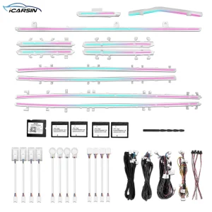For Volvo XC90 Ambient Light Dynamic Colorful Trim Strip Kit, Car Interior LED Lighting Upgrade Accessories