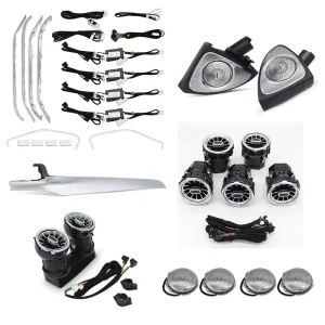 For W205 Upgrade 64 Colors Ambient Light Mercedes Benz X253 Led Turbine air Vent Ambient Light benz W205